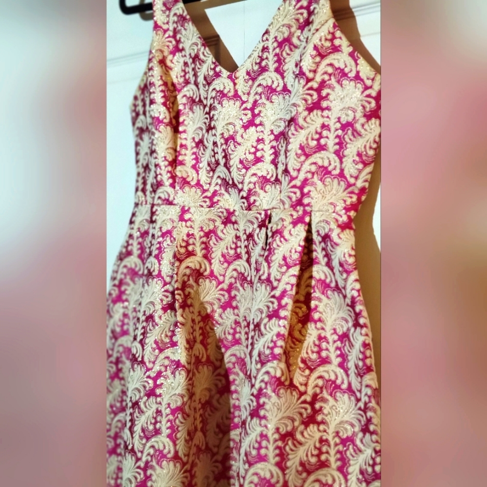 Pink and Gold Jealous Tomato dress